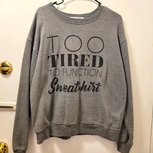 Women's Large Grey Sweatshirt
